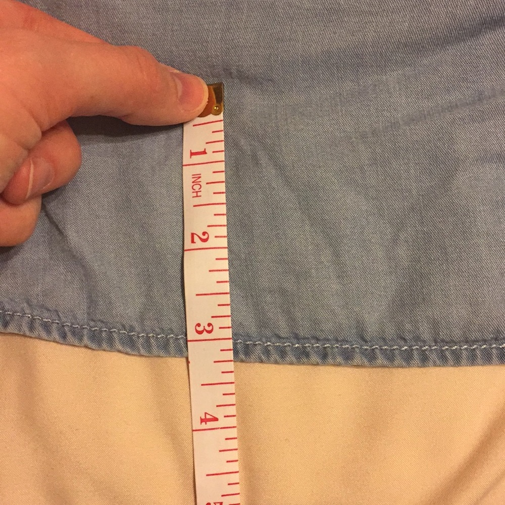 Denim button down size medium! - Picture 6 of 7